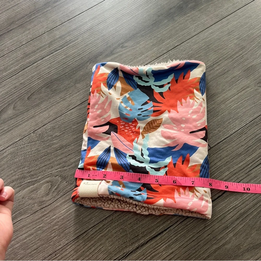 Simply Stellar Colorful Dog Snood Ear Cover Fleece Lined Size Large